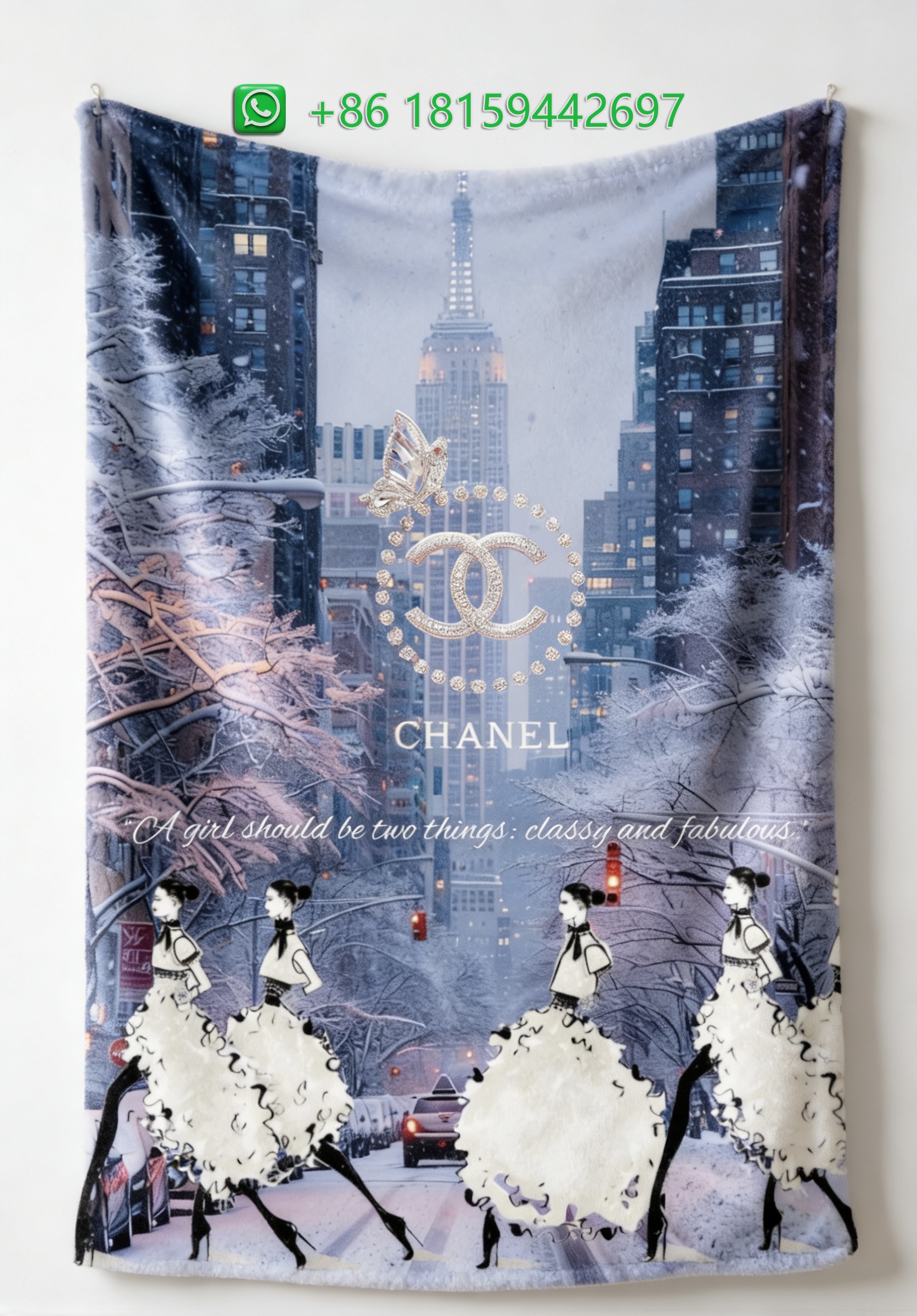 Chanel Throw Blankets